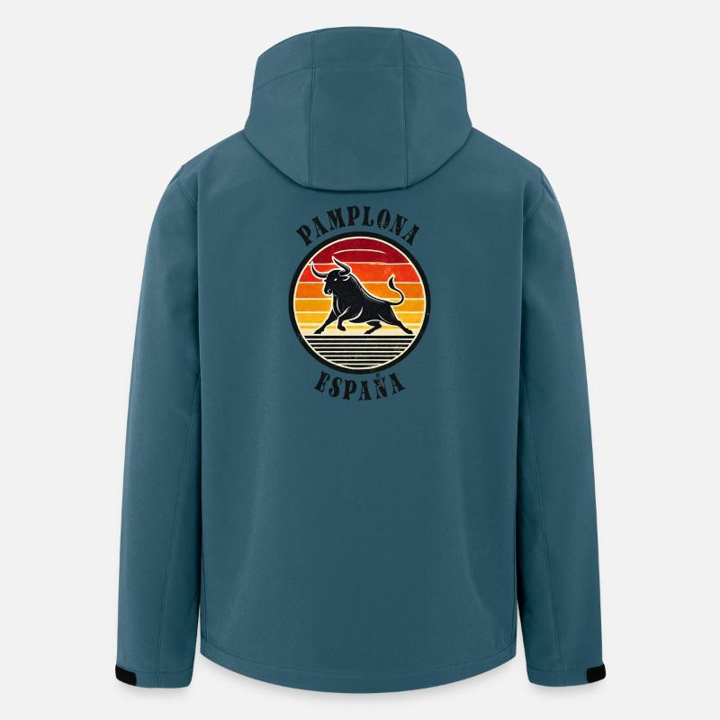 Pamplona Spanien Stadt España - Recycelte Männer Softshell-Jacke von Stanley/Stella - Dunkles Petrol