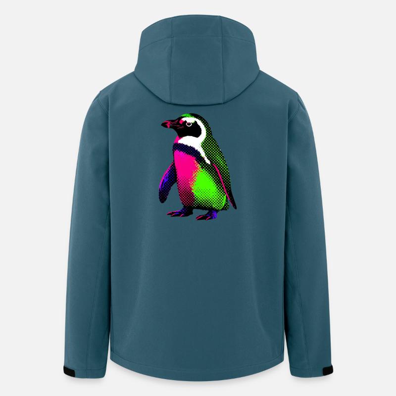 Pinguin - Recycelte Männer Softshell-Jacke von Stanley/Stella - Dunkles Petrol