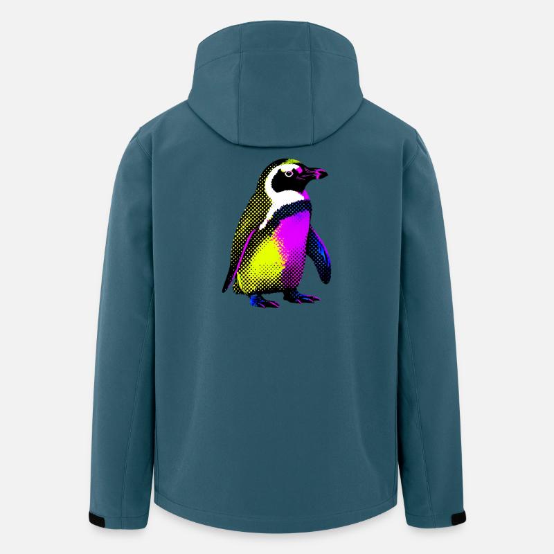 Pinguin - Recycelte Männer Softshell-Jacke von Stanley/Stella - Dunkles Petrol
