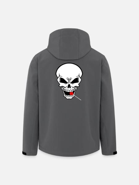 Rebellenschädel mit rotem Lutscher - Recycelte Männer Softshell-Jacke von Stanley/Stella - Dunkles Petrol
