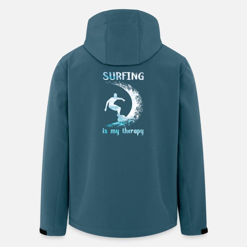 Surfing is my therapy - Men’s Recycled Softshell Jacket by Stanley/Stella - stargazer