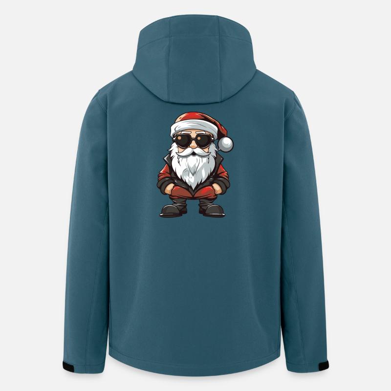 Weihnachtsmann Comic Santa - Recycelte Männer Softshell-Jacke von Stanley/Stella - Dunkles Petrol