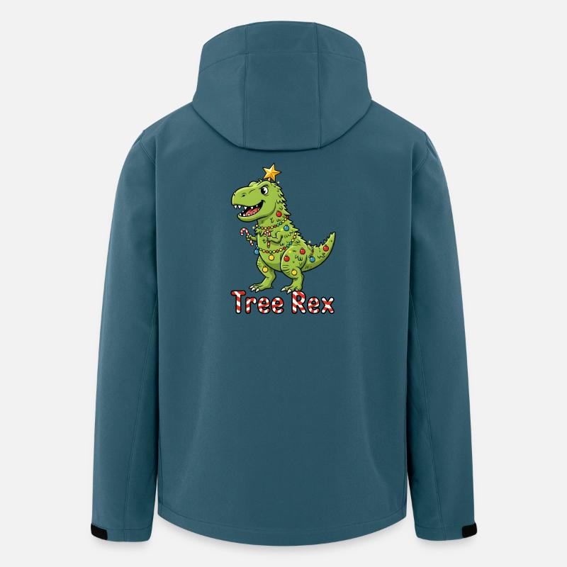 Tree Rex Weihnachtstrend - Recycelte Männer Softshell-Jacke von Stanley/Stella - Dunkles Petrol