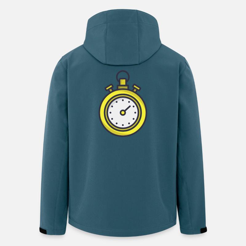 Stoppuhr - Recycelte Männer Softshell-Jacke von Stanley/Stella - Dunkles Petrol