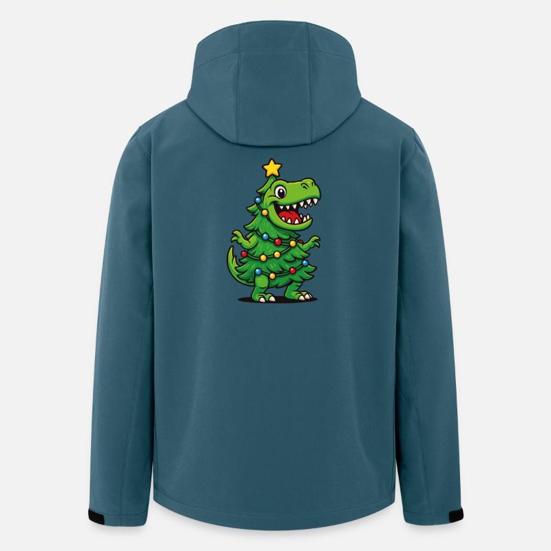 Tree-Rex – Retro Christmas Pun T-Rex Dino - Men’s Recycled Softshell Jacket by Stanley/Stella - stargazer