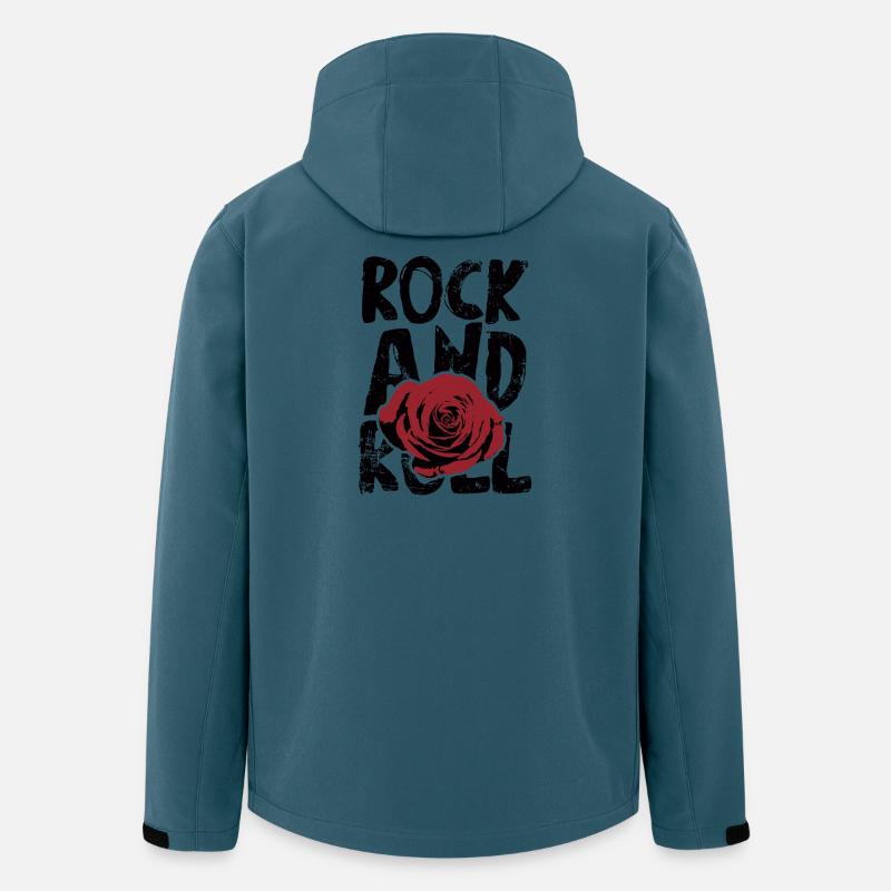 Rock 'n' Roll - Recycelte Männer Softshell-Jacke von Stanley/Stella - Dunkles Petrol