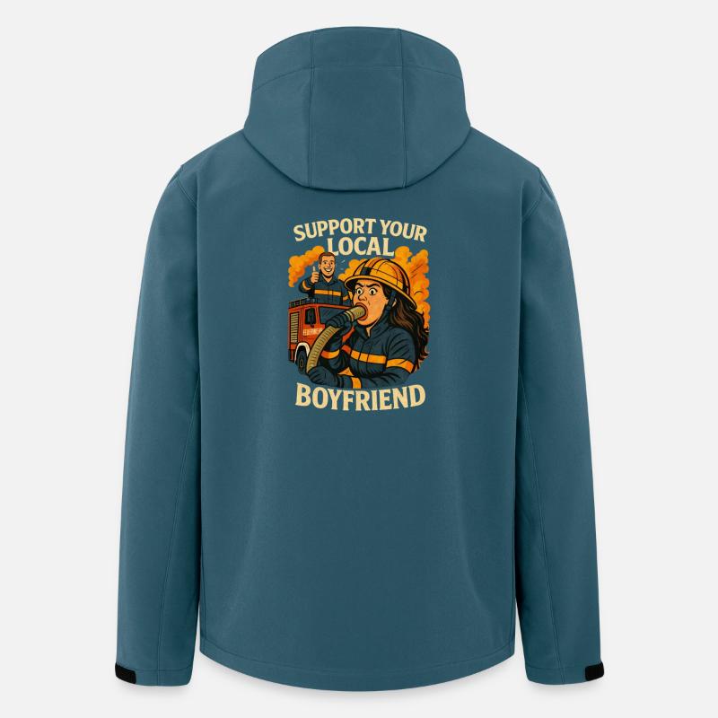 Support your firefighter friend - Men’s Recycled Softshell Jacket by Stanley/Stella - stargazer