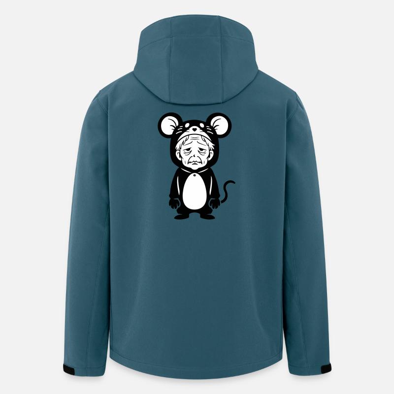 Karnevalsmuffel Maus - Recycelte Männer Softshell-Jacke von Stanley/Stella - Dunkles Petrol
