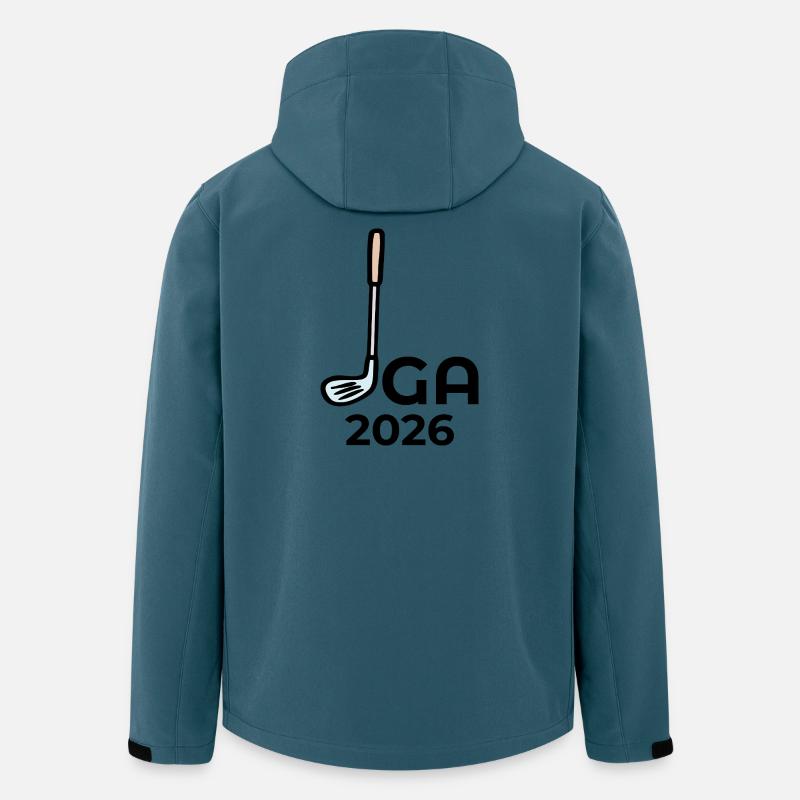 JGA 2026 GOLFSPIEL HOCHZEIT - Recycelte Männer Softshell-Jacke von Stanley/Stella - Dunkles Petrol