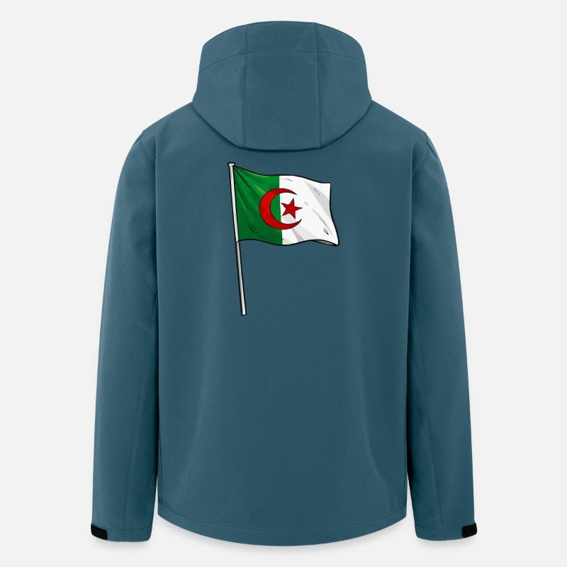 Algerische Flagge - Recycelte Männer Softshell-Jacke von Stanley/Stella - Dunkles Petrol