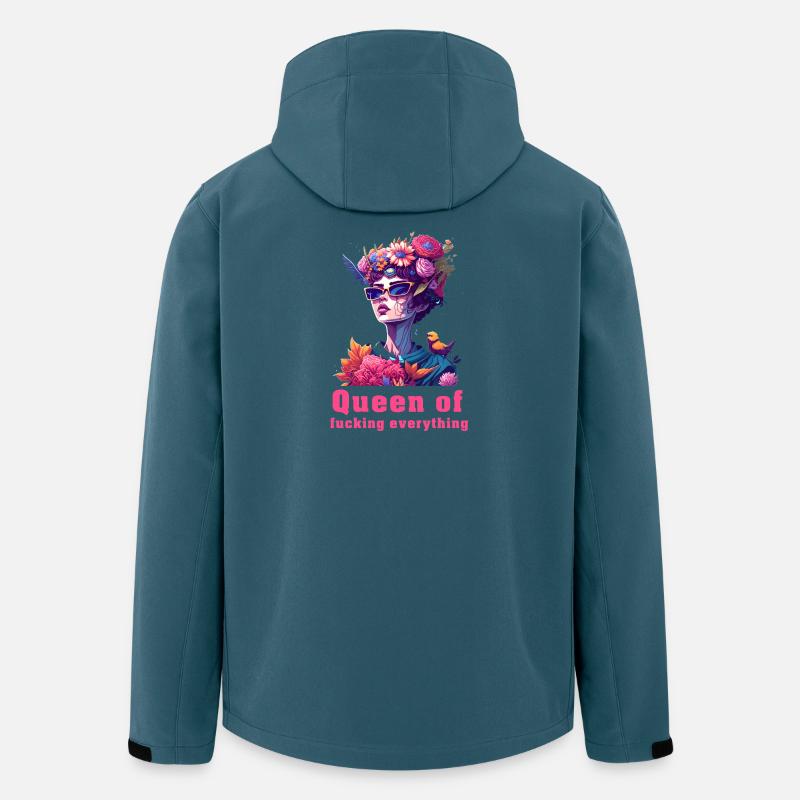 Queen of Floral Fire - Recycelte Männer Softshell-Jacke von Stanley/Stella - Dunkles Petrol