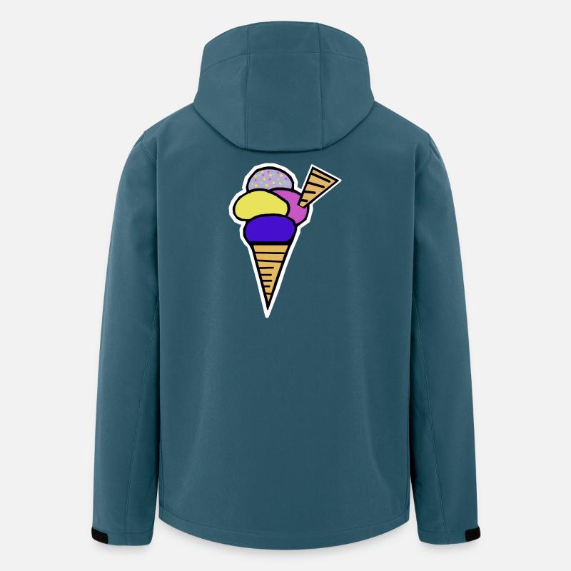 Eiswaffel Eiscreme Eis Kinder Retro - Men’s Recycled Softshell Jacket by Stanley/Stella - stargazer