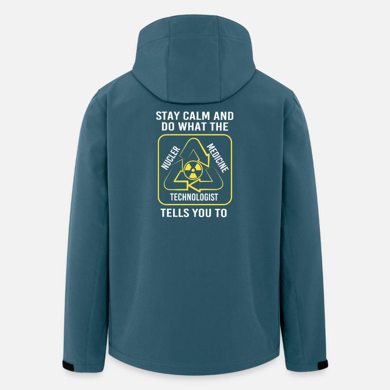 Radiologie Nuklear Atom Nuklearmedizin - Recycelte Männer Softshell-Jacke von Stanley/Stella - Dunkles Petrol