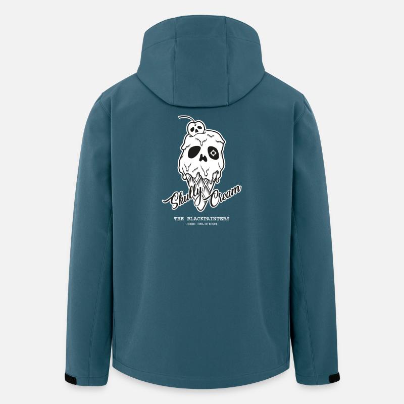 Skully Cream - Recycelte Männer Softshell-Jacke von Stanley/Stella - Dunkles Petrol