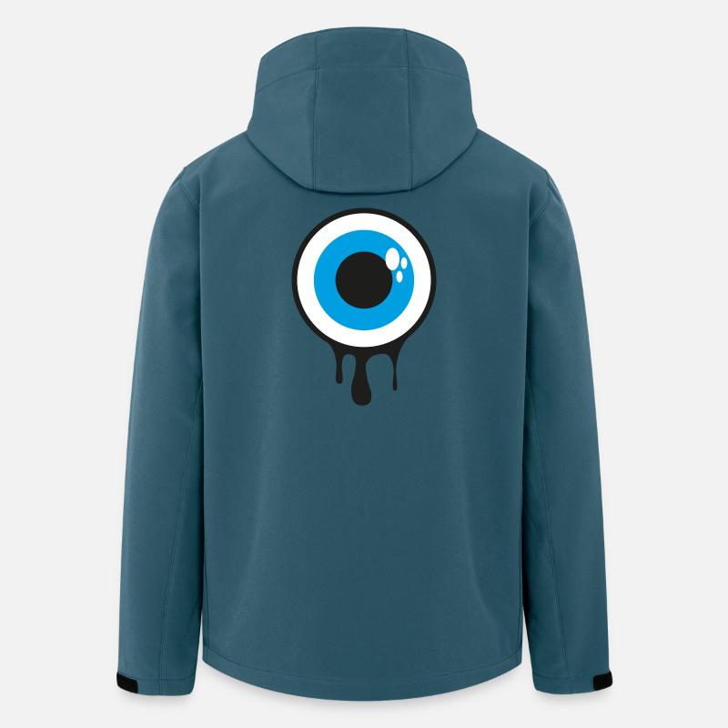 Dripping Eye - Recycelte Männer Softshell-Jacke von Stanley/Stella - Dunkles Petrol