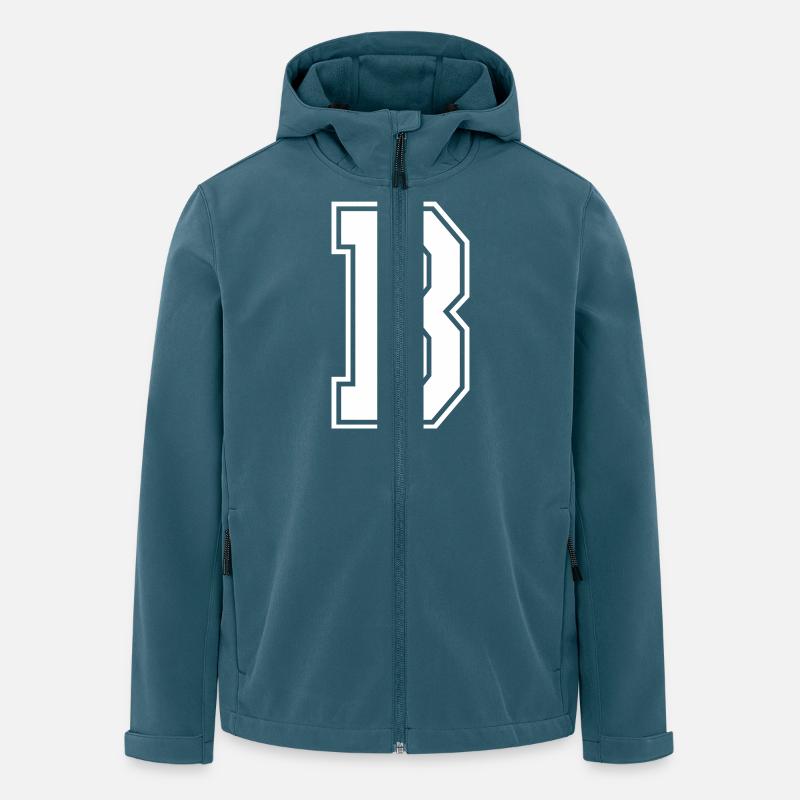 B - Recycelte Männer Softshell-Jacke von Stanley/Stella - Dunkles Petrol