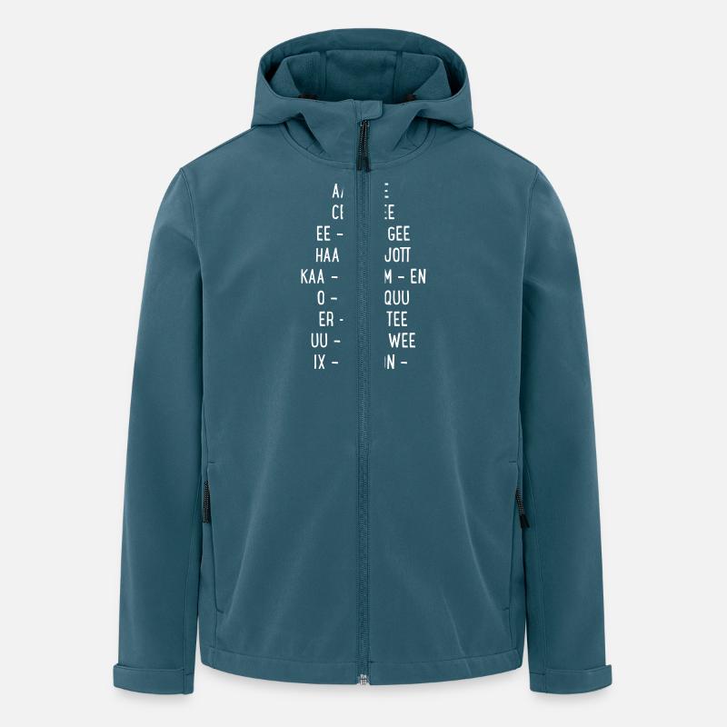 abc - Recycelte Männer Softshell-Jacke von Stanley/Stella - Dunkles Petrol