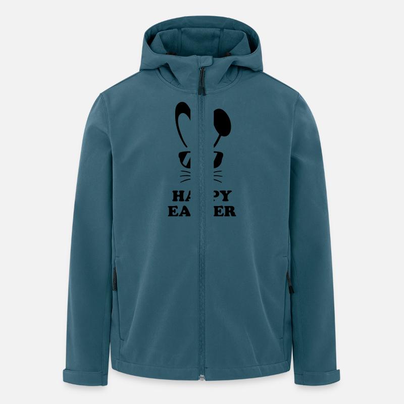 Frohe Ostern - Recycelte Männer Softshell-Jacke von Stanley/Stella - Dunkles Petrol
