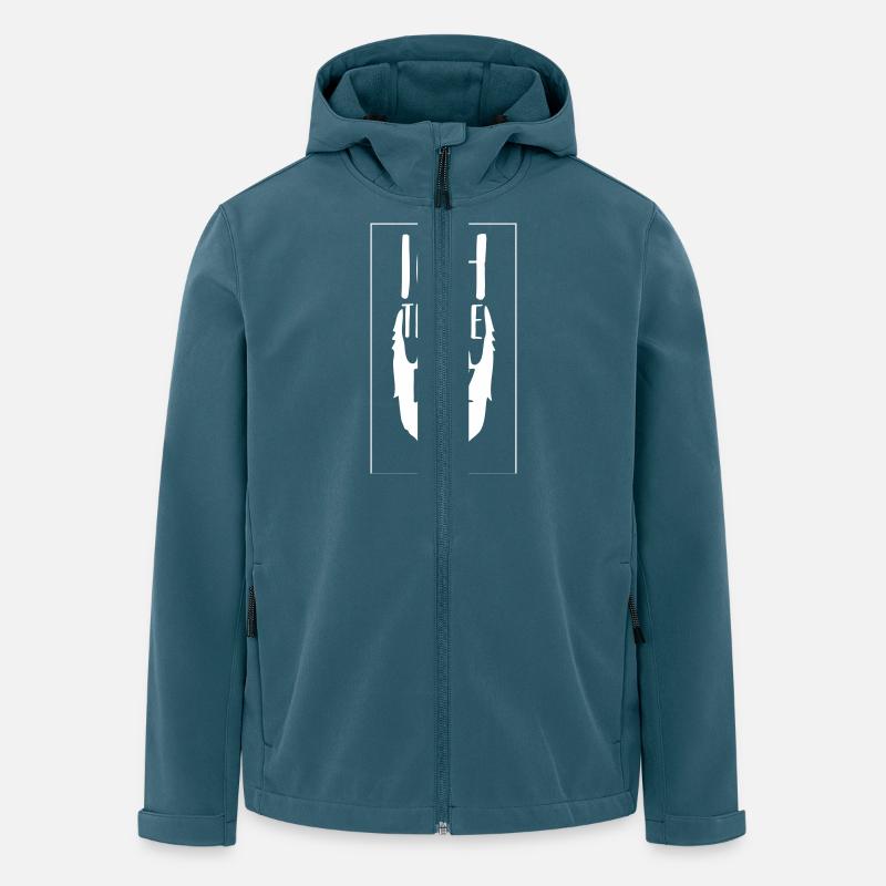 Ich trage Pelz - Recycelte Männer Softshell-Jacke von Stanley/Stella - Dunkles Petrol