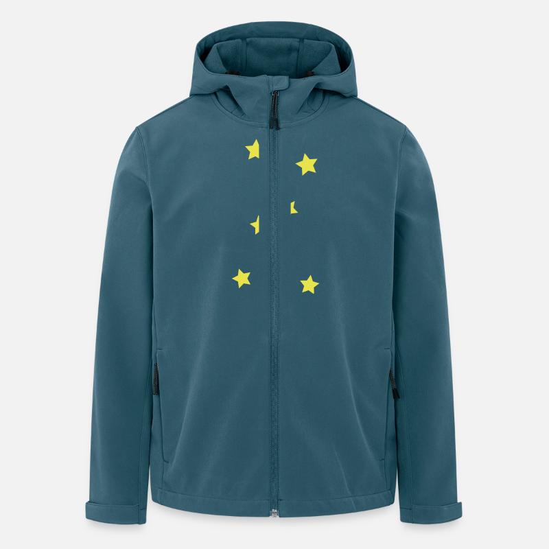 Orion - Recycelte Männer Softshell-Jacke von Stanley/Stella - Dunkles Petrol