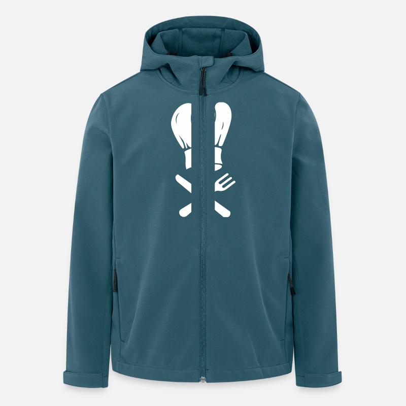 Kochmütze Cook - Recycelte Männer Softshell-Jacke von Stanley/Stella - Dunkles Petrol