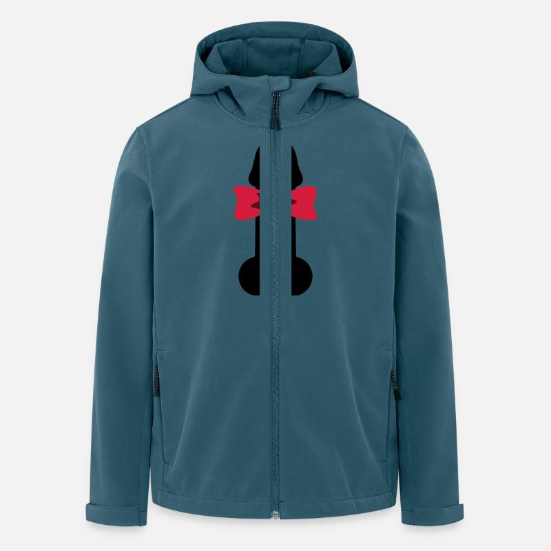 Penis Geschenk Schleife, Sir Penis - Recycelte Männer Softshell-Jacke von Stanley/Stella - Dunkles Petrol