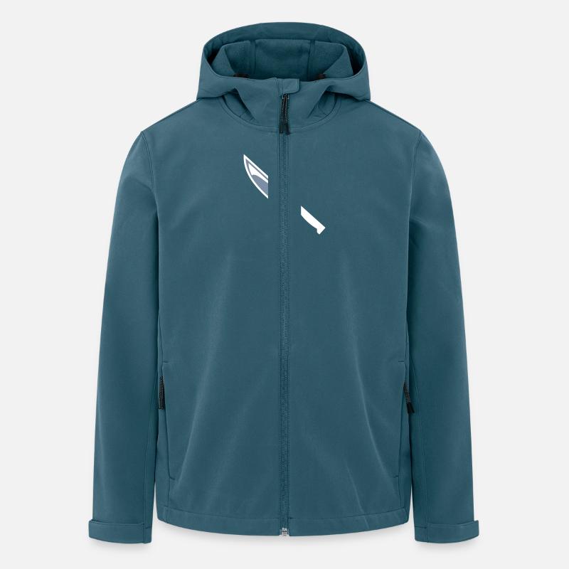 Messer - Recycelte Männer Softshell-Jacke von Stanley/Stella - Dunkles Petrol