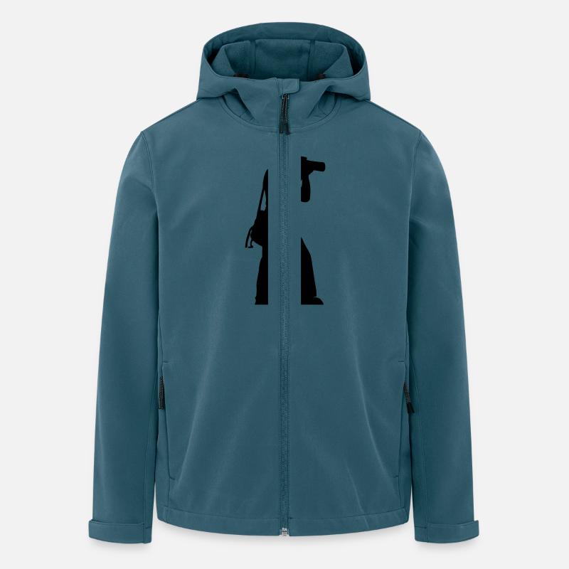 fotograf - Recycelte Männer Softshell-Jacke von Stanley/Stella - Dunkles Petrol