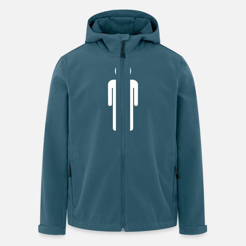 trépied / trépied - Veste softshell homme en polyester recyclé Stanley/Stella - bleu pétrole foncé