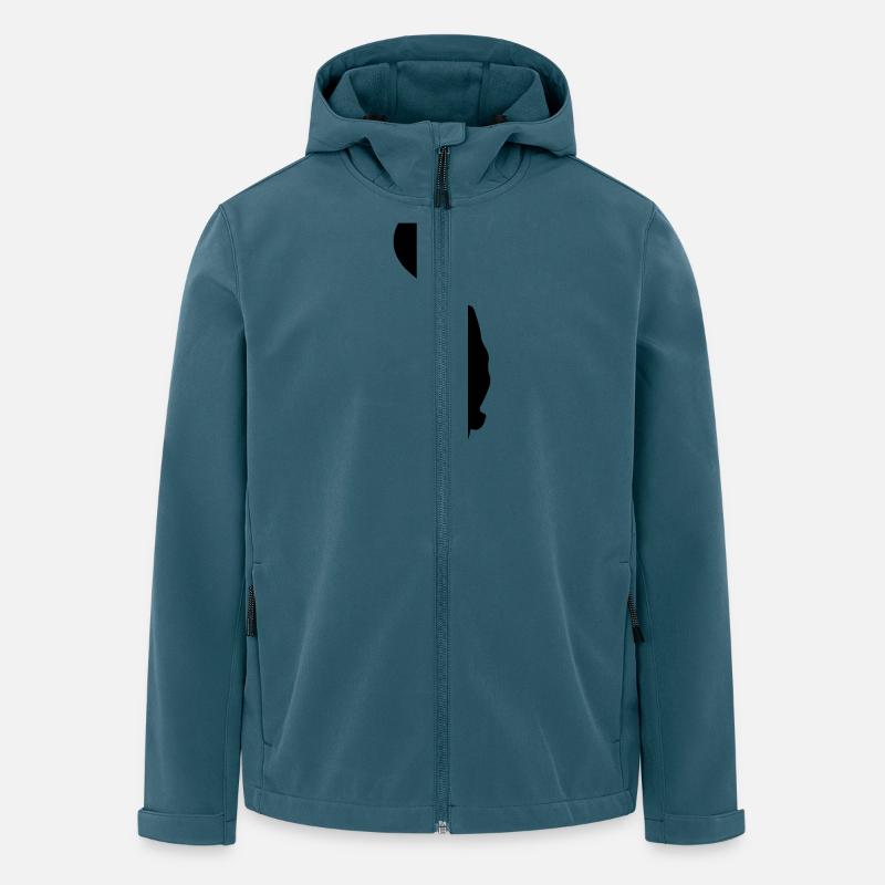 Freediver Silhouette - Recycelte Männer Softshell-Jacke von Stanley/Stella - Dunkles Petrol