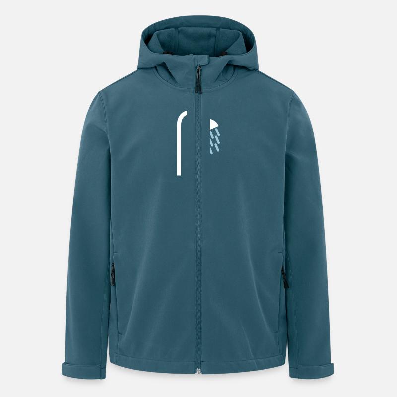 Dusche - Recycelte Männer Softshell-Jacke von Stanley/Stella - Dunkles Petrol