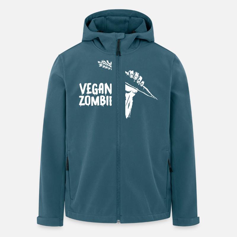 Vegan Zombie - Recycelte Männer Softshell-Jacke von Stanley/Stella - Dunkles Petrol