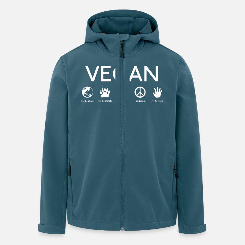 Vegan Shirt - Recycelte Männer Softshell-Jacke von Stanley/Stella - Dunkles Petrol