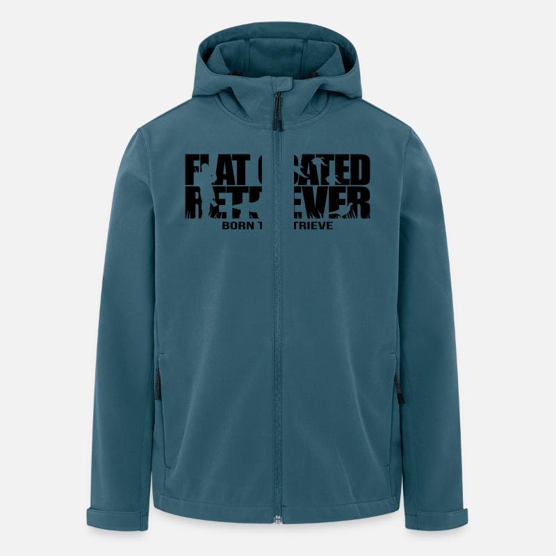 FLAT COATED RETRIEVER born to retrieve Wilsigns - Men’s Recycled Softshell Jacket by Stanley/Stella - stargazer