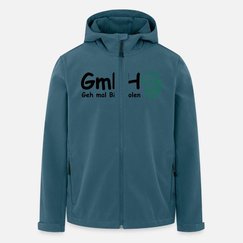 bier gmbh - Recycelte Männer Softshell-Jacke von Stanley/Stella - Dunkles Petrol