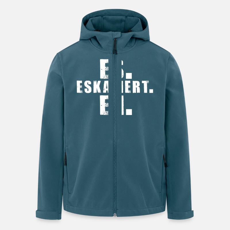 es-eskaliert-eh - Recycelte Männer Softshell-Jacke von Stanley/Stella - Dunkles Petrol