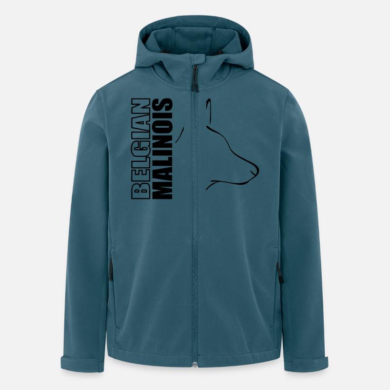 BELGIAN MALINOIS PROFIL Hundesport Wilsigns - Recycelte Männer Softshell-Jacke von Stanley/Stella - Dunkles Petrol