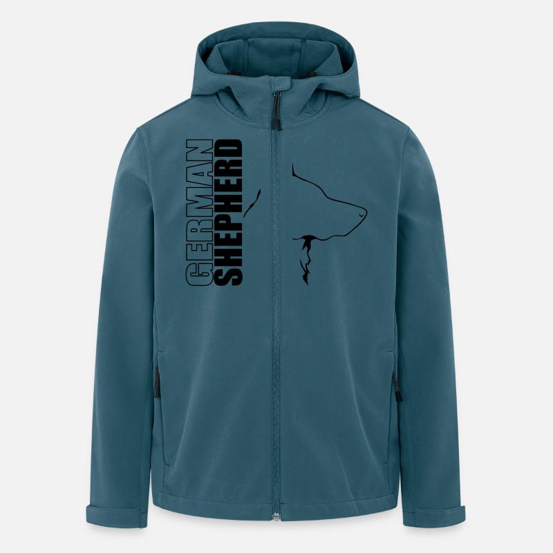 GERMAN SHEPHERD Hunde Hund IGP Hundesport Wilsigns - Recycelte Männer Softshell-Jacke von Stanley/Stella - Dunkles Petrol