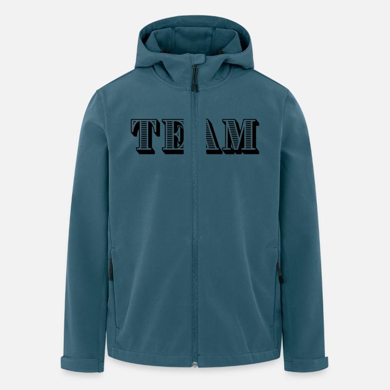 Team - Recycelte Männer Softshell-Jacke von Stanley/Stella - Dunkles Petrol