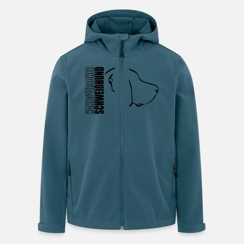 HANNOVERSCHER SCHWEIßHUND PROFIL - Recycelte Männer Softshell-Jacke von Stanley/Stella - Dunkles Petrol