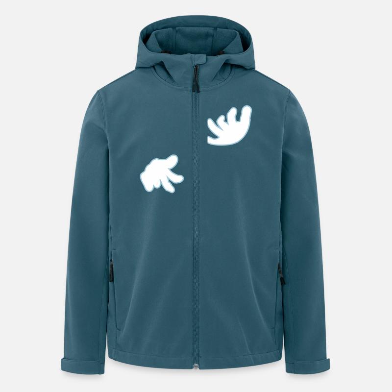 Luftgitarre / air guitar (2c) - Recycelte Männer Softshell-Jacke von Stanley/Stella - Dunkles Petrol