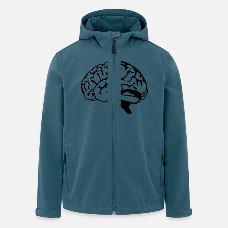 brain - Recycelte Männer Softshell-Jacke von Stanley/Stella - Dunkles Petrol