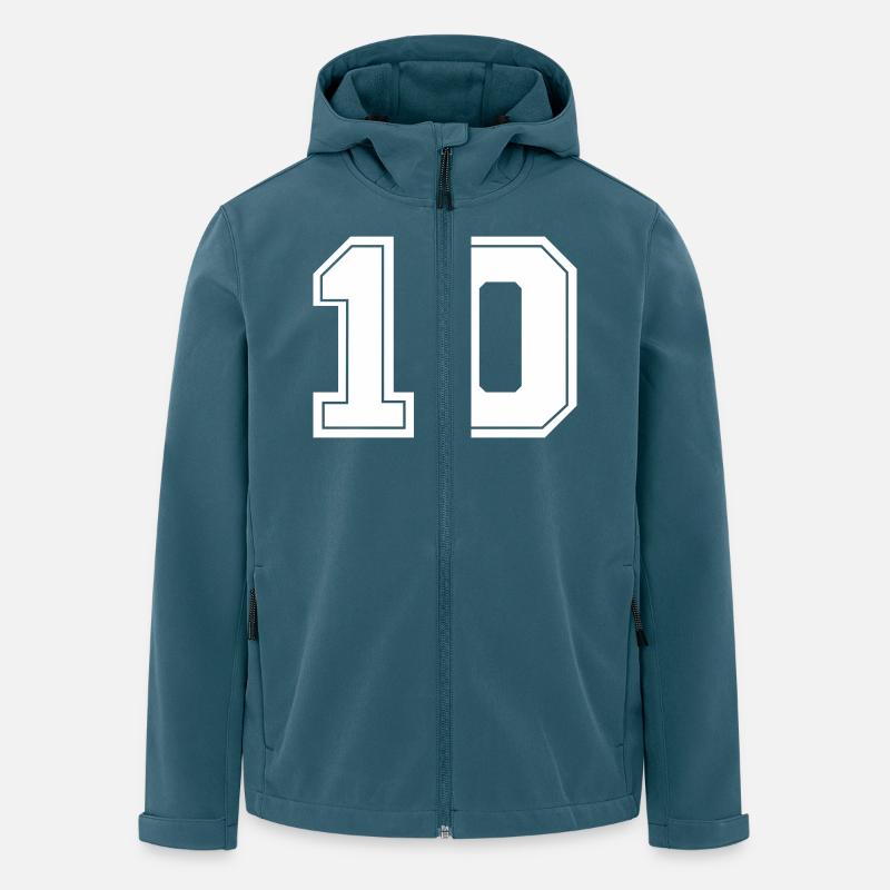 10 number - Recycelte Männer Softshell-Jacke von Stanley/Stella - Dunkles Petrol