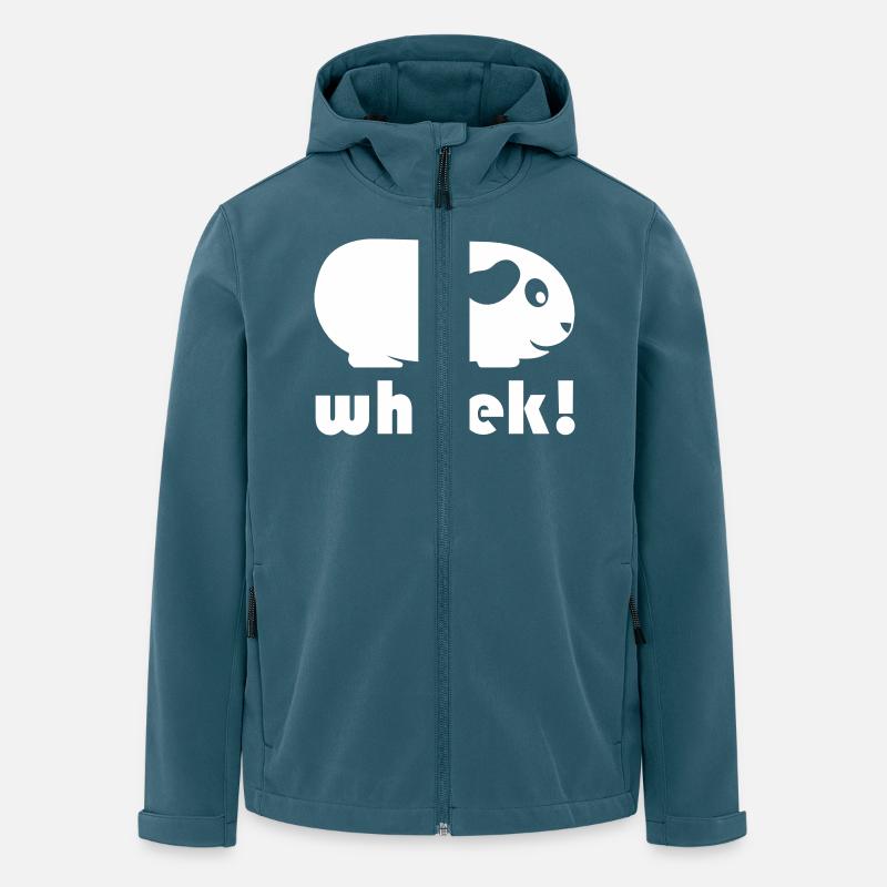Einfache Meerschweinchen (Wheek!) - Recycelte Männer Softshell-Jacke von Stanley/Stella - Dunkles Petrol