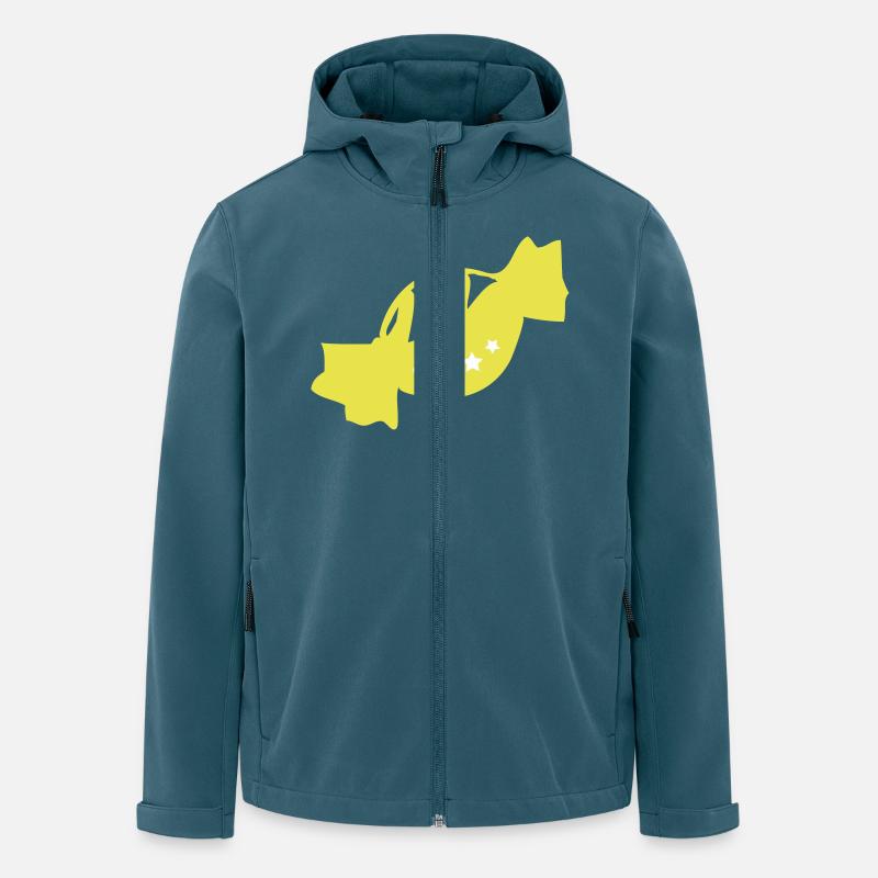 Gelbe Candy - Recycelte Männer Softshell-Jacke von Stanley/Stella - Dunkles Petrol