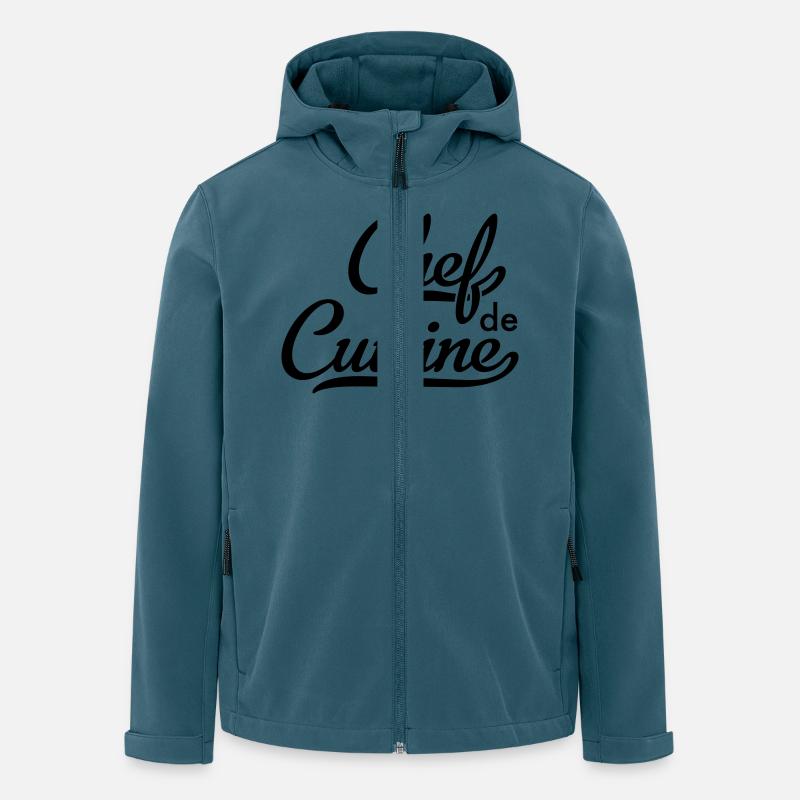Chef de Cuisine - Recycelte Männer Softshell-Jacke von Stanley/Stella - Dunkles Petrol