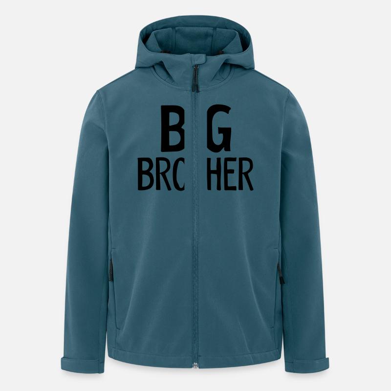 großer Bruder - Recycelte Männer Softshell-Jacke von Stanley/Stella - Dunkles Petrol