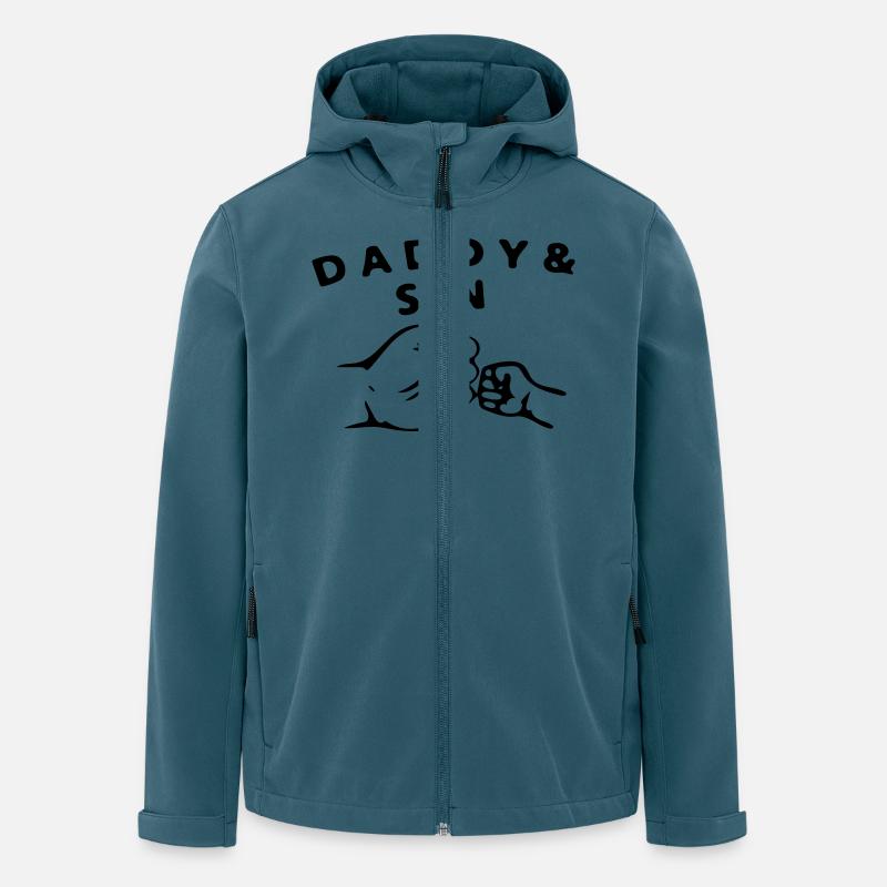 le fils de papa - Veste softshell homme en polyester recyclé Stanley/Stella - bleu pétrole foncé
