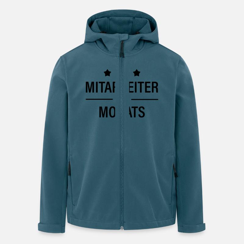 Mitarbeiter des Monats - Recycelte Männer Softshell-Jacke von Stanley/Stella - Dunkles Petrol