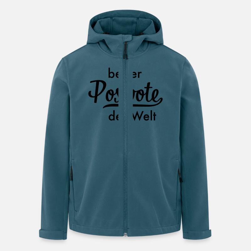 Bester Postbote - Recycelte Männer Softshell-Jacke von Stanley/Stella - Dunkles Petrol